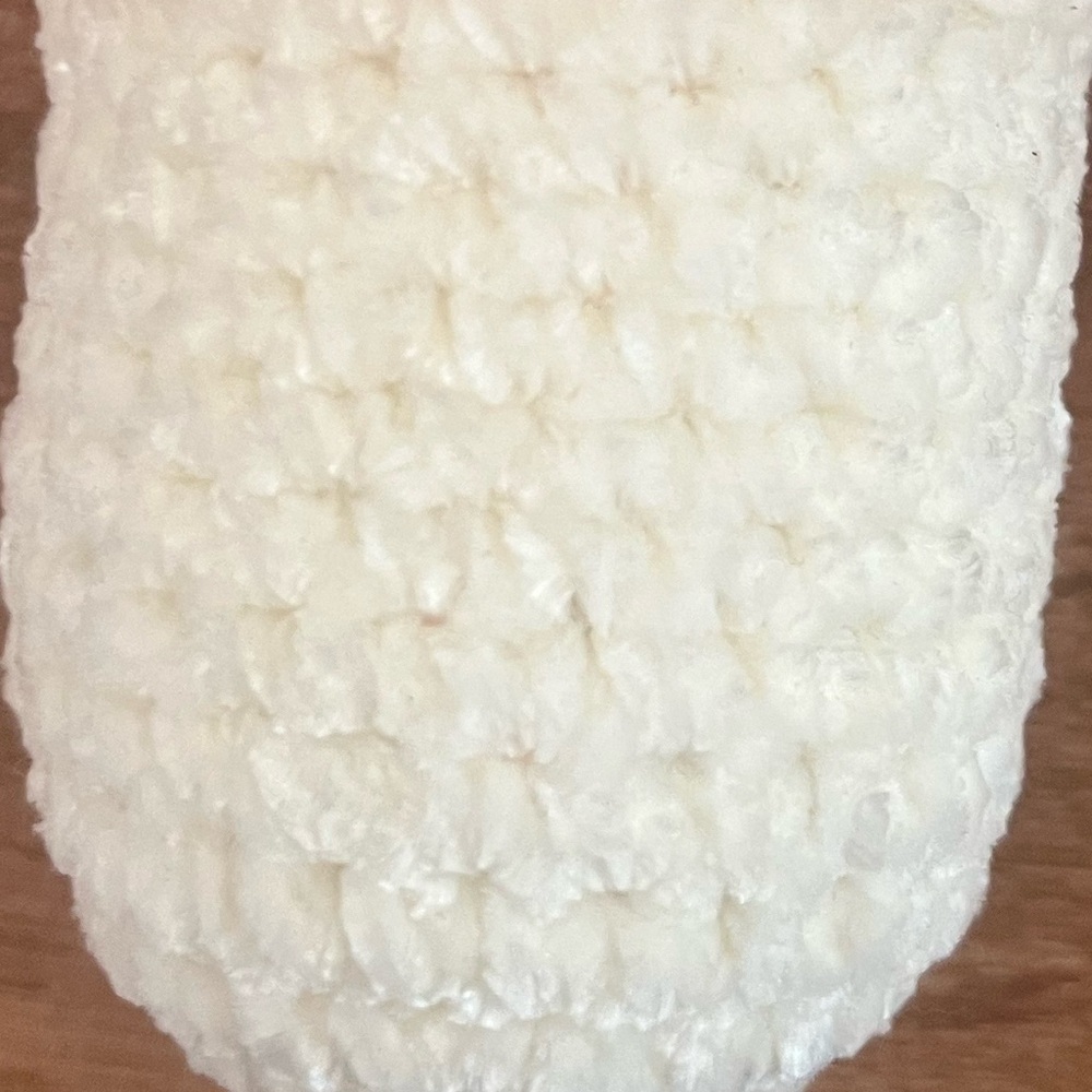 Hand Crafted Crochet Chill Pill Pink White Plush Super Soft Emotional Support - Picture 6 of 7